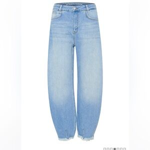 My Essential Wardrobe Light Blue Barrel Jeans